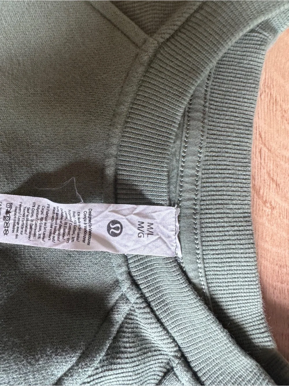 lululemon athletica Sage Green Pullover Crewneck